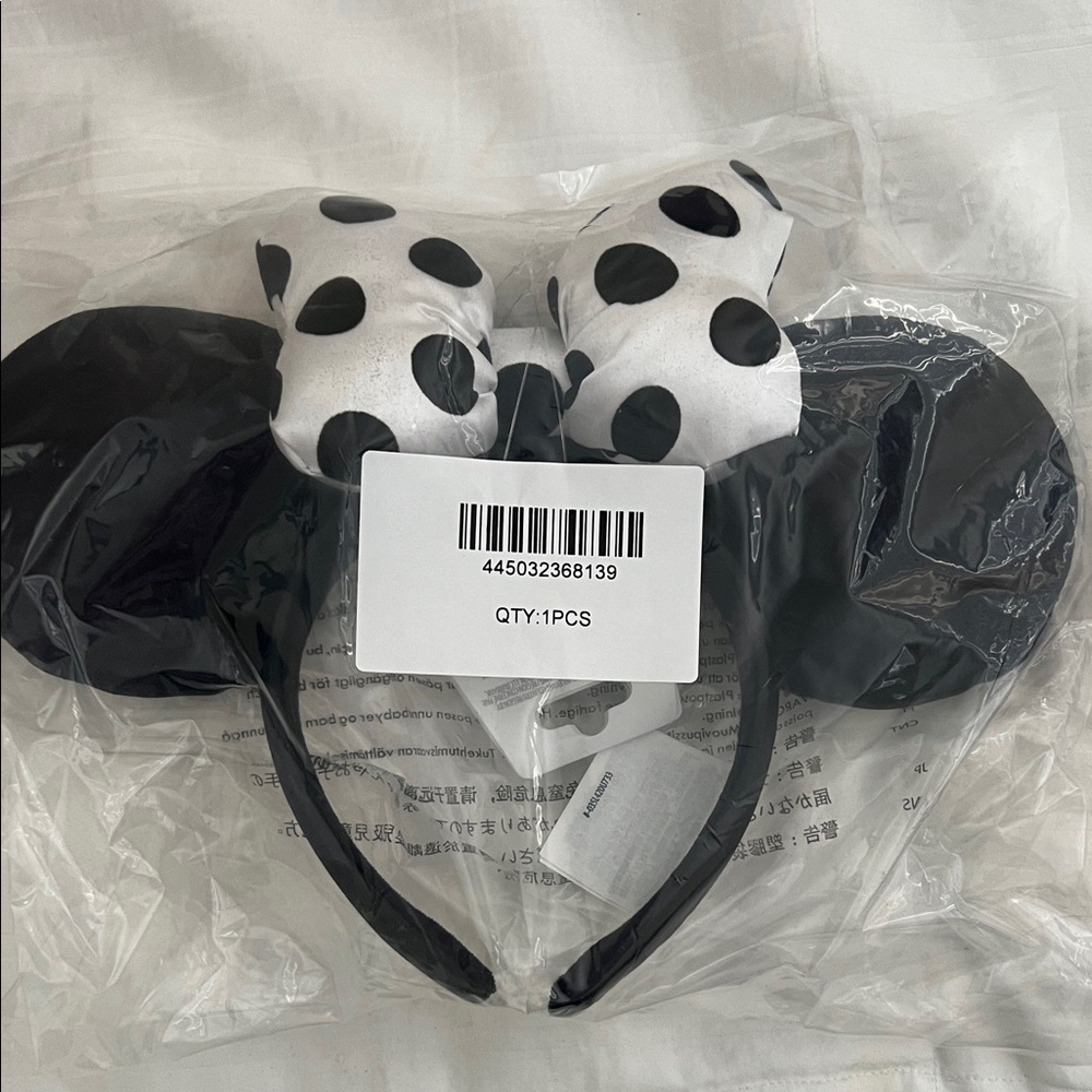 Polka Dot Minnie Mouse Ears Headband